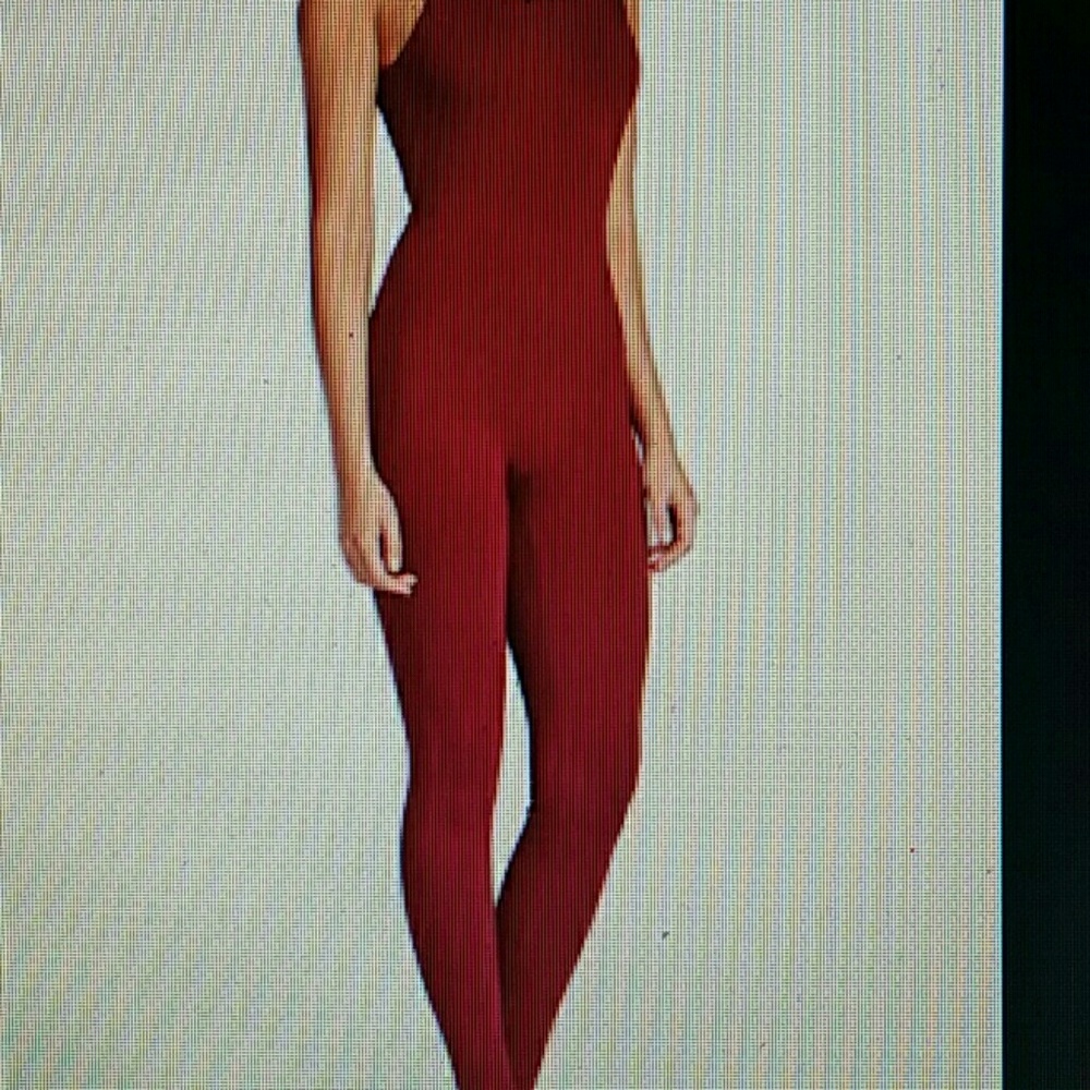 Maroon jumpsuit